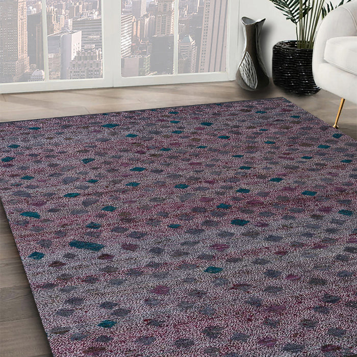 Machine Washable Abstract Black Rug in a Family Room, wshabs5361