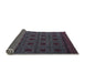 Sideview of Abstract Charcoal Black Modern Rug, abs5362