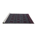 Sideview of Machine Washable Abstract Charcoal Black Rug, wshabs5362