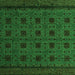 Square Machine Washable Abstract Green Modern Area Rugs, wshabs5362grn