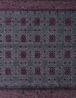 Machine Washable Abstract Charcoal Black Rug, wshabs5362