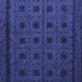 Square Abstract Blue Modern Rug, abs5362blu