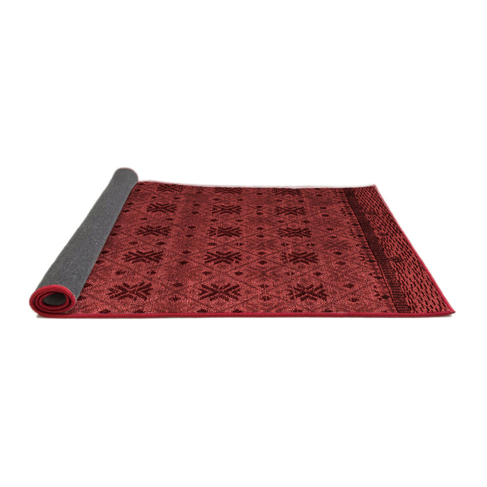 Abstract Red Modern Area Rugs
