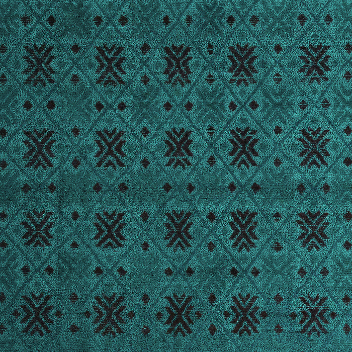 Machine Washable Abstract Turquoise Modern Area Rugs, wshabs5362turq