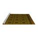 Sideview of Machine Washable Abstract Yellow Modern Rug, wshabs5362yw