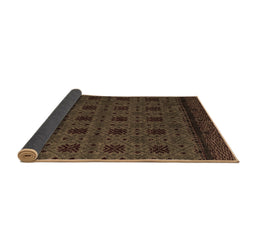 Sideview of Abstract Brown Modern Rug, abs5362brn