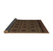 Sideview of Abstract Brown Modern Rug, abs5362brn