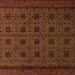 Square Abstract Orange Modern Rug, abs5362org