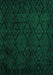 Machine Washable Persian Green Bohemian Area Rugs, wshabs5363grn