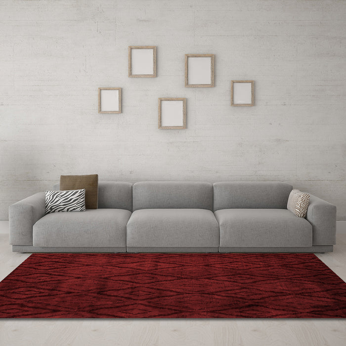 Bohemian Red Washable Rugs