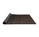 Sideview of Abstract Coffee Brown Modern Rug, abs5364