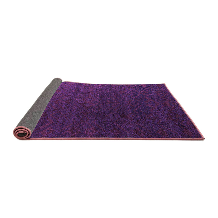 Sideview of Abstract Purple Modern Rug, abs5364pur