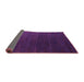 Sideview of Abstract Purple Modern Rug, abs5364pur