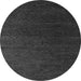 Round Abstract Gray Modern Rug, abs5364gry