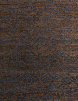 Abstract Coffee Brown Modern Rug, abs5364