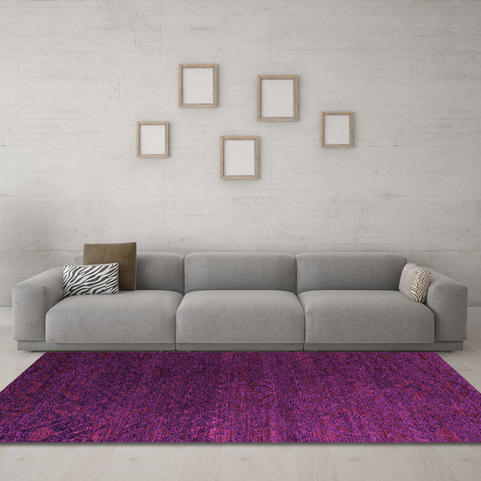 Machine Washable Abstract Pink Modern Rug in a Living Room, wshabs5364pnk