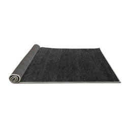 Sideview of Abstract Gray Modern Rug, abs5364gry