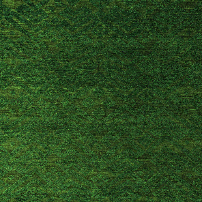 Machine Washable Abstract Green Modern Area Rugs, wshabs5364grn