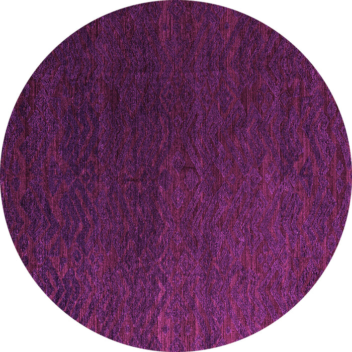 Round Machine Washable Abstract Pink Modern Rug, wshabs5364pnk