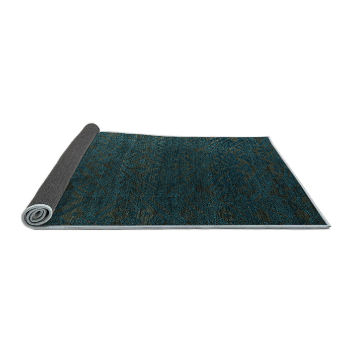 Sideview of Abstract Light Blue Modern Rug, abs5364lblu