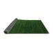 Sideview of Abstract Green Modern Rug, abs5364grn