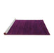 Sideview of Machine Washable Abstract Pink Modern Rug, wshabs5364pnk