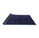 Sideview of Abstract Blue Modern Rug, abs5364blu