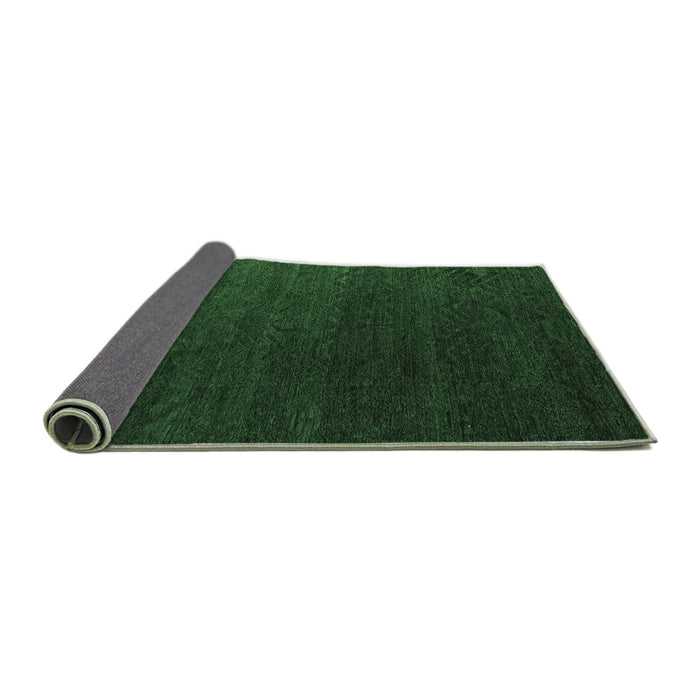 Sideview of Abstract Emerald Green Modern Rug, abs5364emgrn