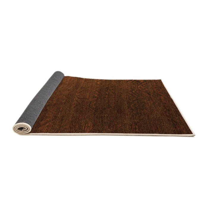 Sideview of Abstract Orange Modern Rug, abs5364org