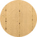 Round Solid Brown Modern Rug, abs5365brn