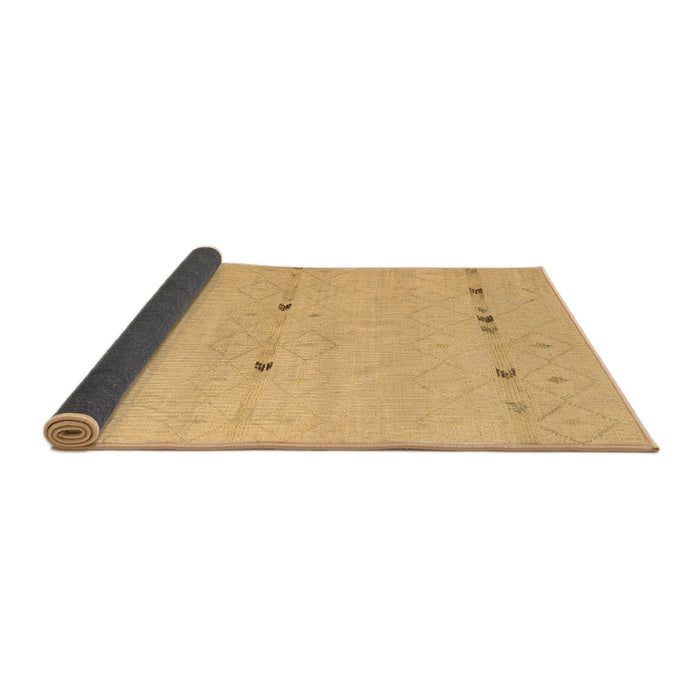 Sideview of Solid Brown Modern Rug, abs5365brn