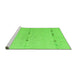 Sideview of Machine Washable Solid Green Modern Area Rugs, wshabs5365grn