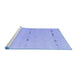 Sideview of Machine Washable Solid Blue Modern Rug, wshabs5365blu