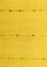 Solid Yellow Modern Rug, abs5365yw