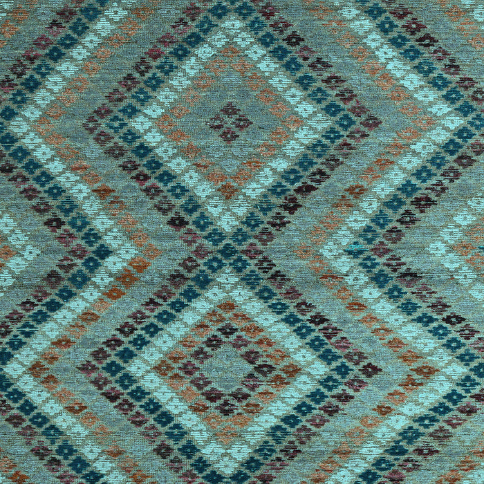 Square Abstract Light Blue Modern Rug, abs5366lblu