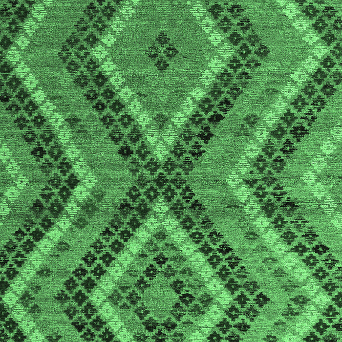 Machine Washable Abstract Emerald Green Modern Area Rugs, wshabs5366emgrn