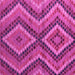 Square Machine Washable Abstract Pink Modern Rug, wshabs5366pnk