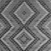 Square Abstract Gray Modern Rug, abs5366gry