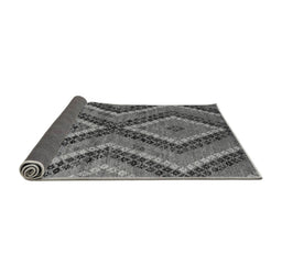 Sideview of Abstract Gray Modern Rug, abs5366gry