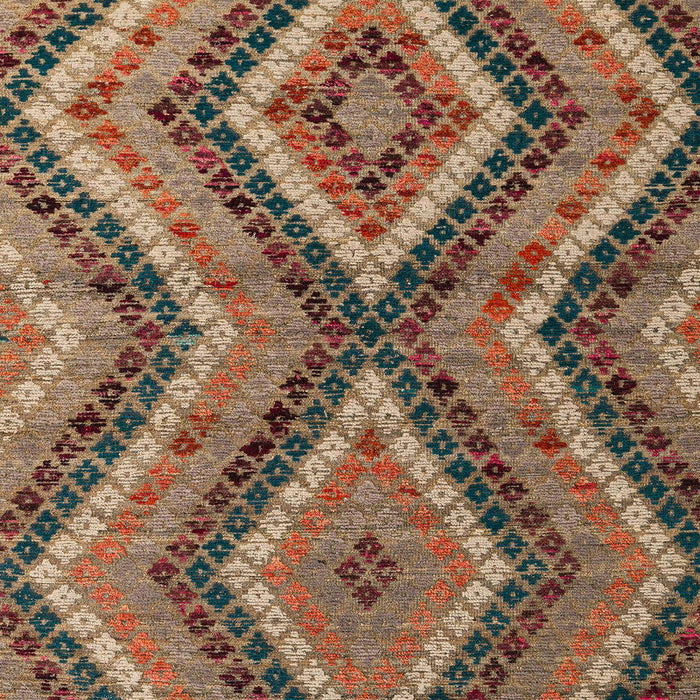 Abstract Orange Brown Modern Rug, abs5366