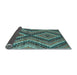 Sideview of Abstract Light Blue Modern Rug, abs5366lblu