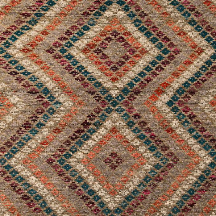Square Machine Washable Abstract Orange Brown Rug, wshabs5366