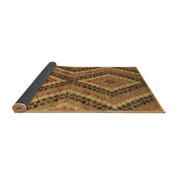 Sideview of Abstract Brown Modern Rug, abs5366brn