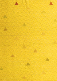 Solid Yellow Modern Rug, abs5367yw