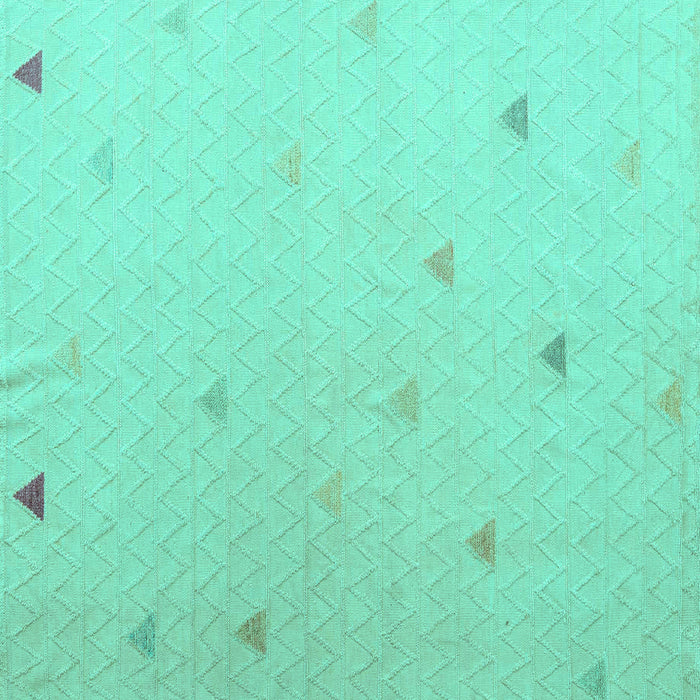 Square Solid Turquoise Modern Rug, abs5367turq