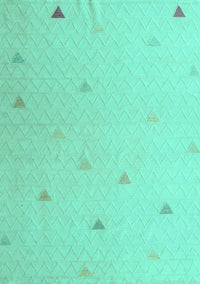 Solid Turquoise Modern Rug, abs5367turq