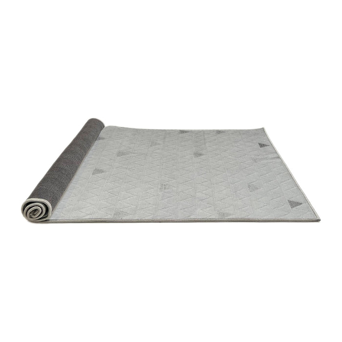 Sideview of Solid Gray Modern Rug, abs5367gry
