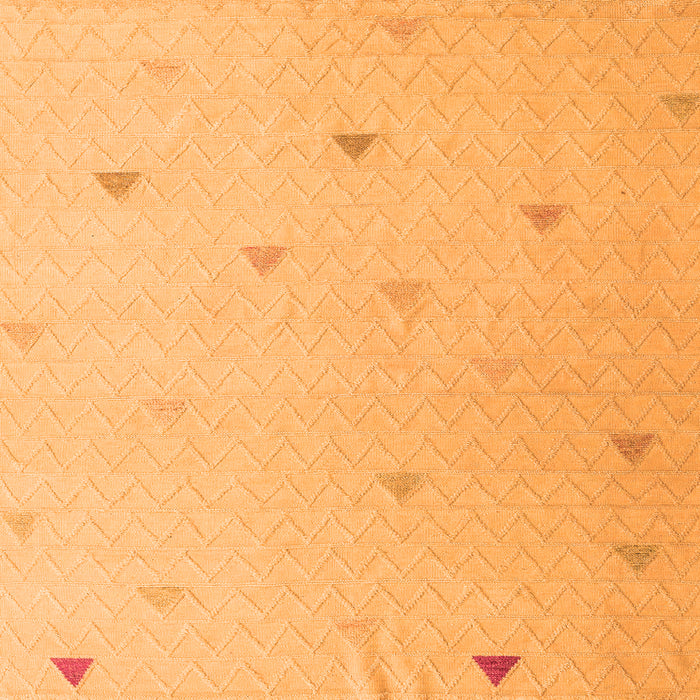 Square Solid Orange Modern Rug, abs5367org