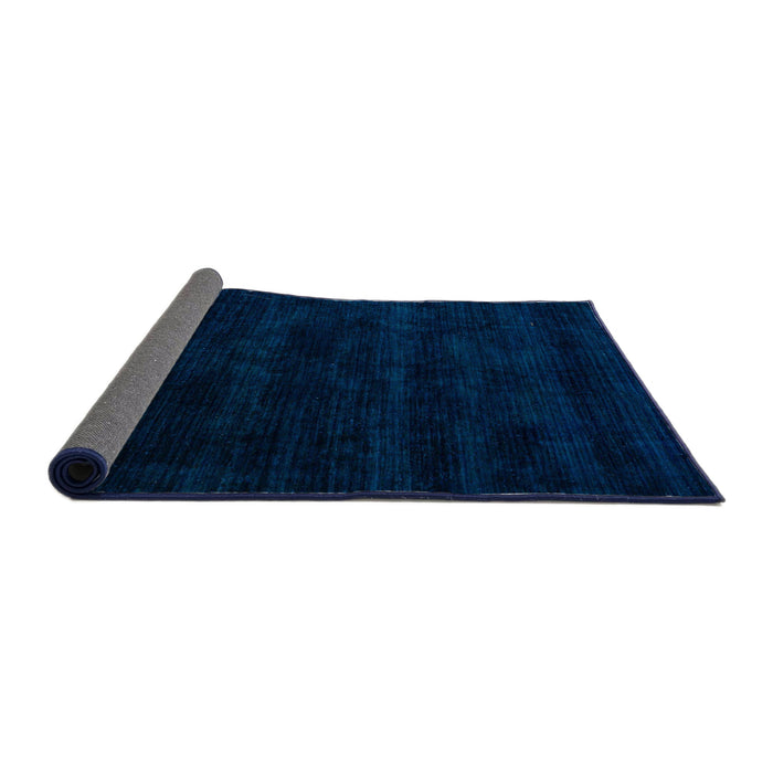 Sideview of Abstract Blue Modern Rug, abs5368