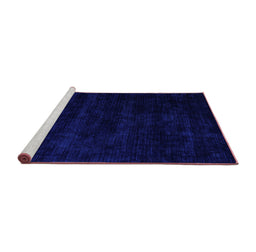 Sideview of Machine Washable Abstract Purple Modern Area Rugs, wshabs5368pur